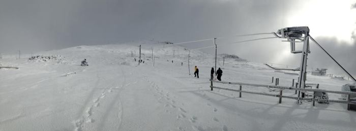 Bass looking to the summit